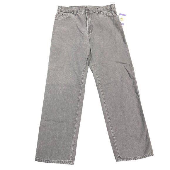 Dickies Carpenter Pants Gray Mens 36X34 Duck Canvas Workwear Normcore Rugged - Picture 15 of 15